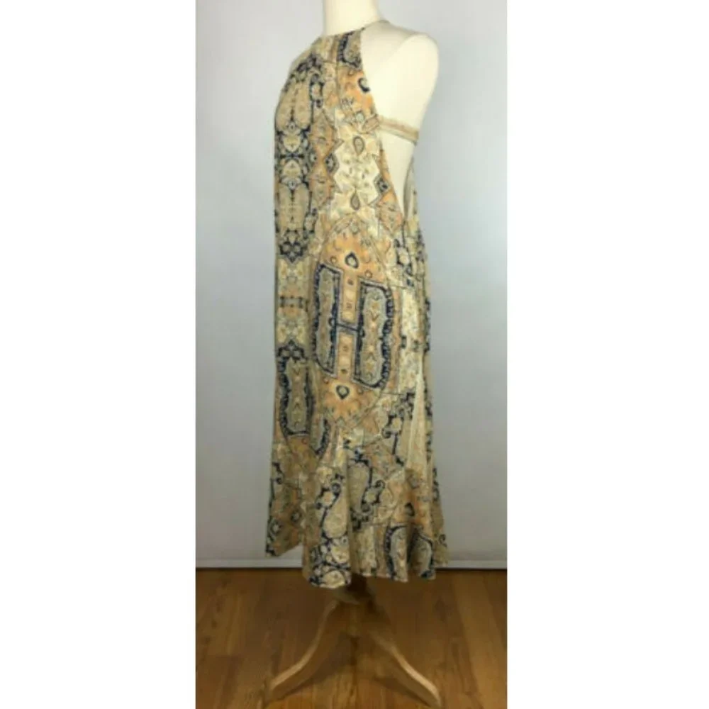 New Geometric Print Sleeveless Maxi Dress NWOT - Picture 1 of 6